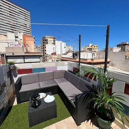 Habitacion Con Terraza En Alicante Bagian luar foto